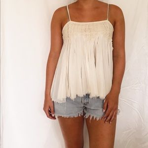 free people - flowy crochet top